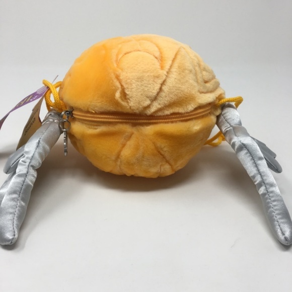 Harry Potter Golden Snitch Plush Zipper Bag Purse - Picture 4 of 8